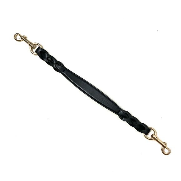 Handbags - Coach Black and Gold Braided Bag Strap
